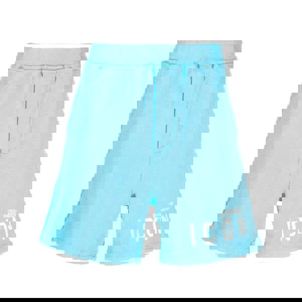 Dsquared Icon Logo Printed Cotton Shorts   in  Blue