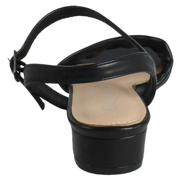 Spot On Ladies Spot On Low Heel Casual Buckle Fastening Sandals F12113
