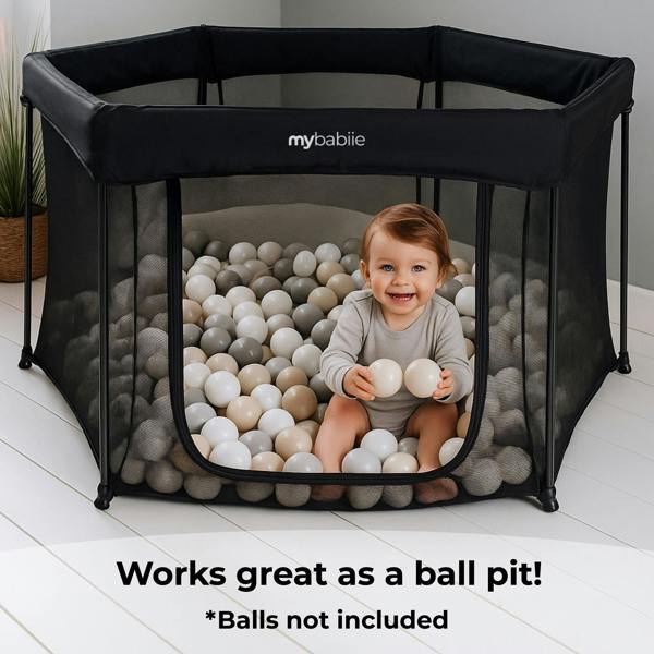My Babiie Baby Playpen - Black