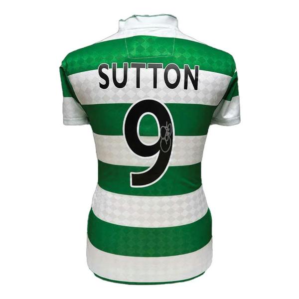 Unbranded Chris Sutton signed Celtic retro shirt — Framed