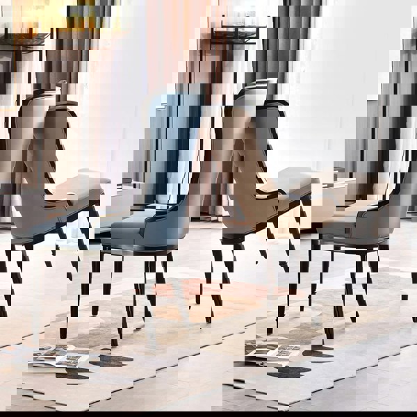 Weilai Concept Inoue High Back Dining Chair, Leather