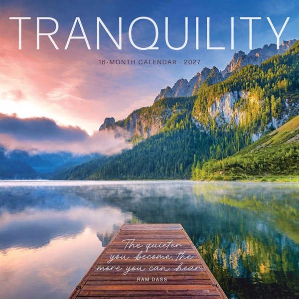 Tranquility Calendar 2027, Wall Calendars, Month To View, Lifestyle, Gift