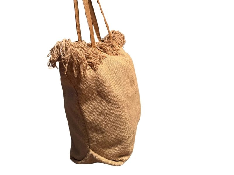 Solis Accessories Extra Large Ladies Fringe Tote Beach Day Bag