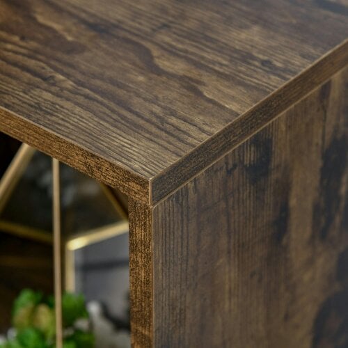 Wyld Haus Ridiyo Wood Rustic Brown 6 Cube Storage Bookcase