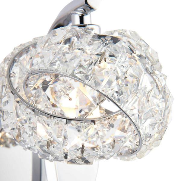 Pagazzi Lighting Monaco 1 Light Crystal Wall Light