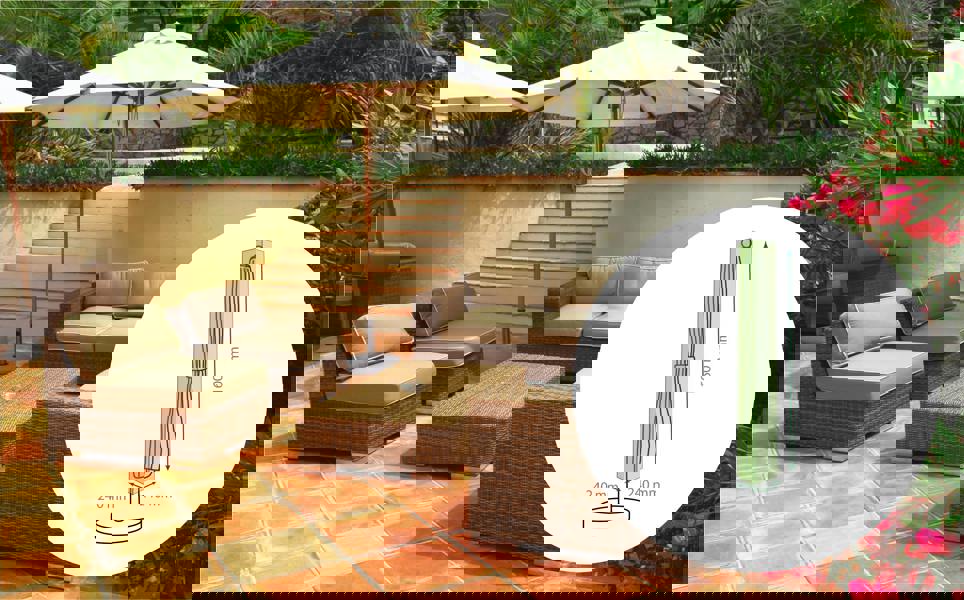 St Helens Home and Garden Water Resistant Parasol Cover