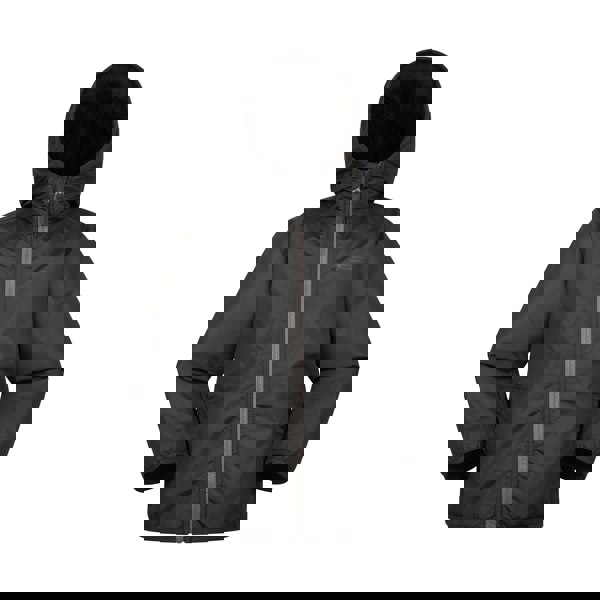 Mountain Warehouse Kids Robin Borg Lined Water Resistant Jacket - Black