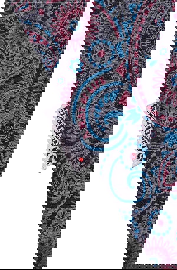 Lambretta Mens Classic Paisley Print Mod Retro Ska Casual Polo