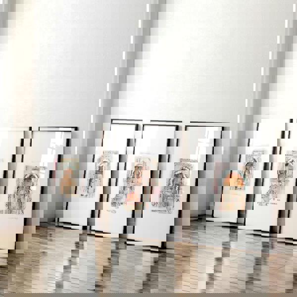 Wall Canvases For Living Room | Set of 3 Moroccan Inspired Wall art Prints