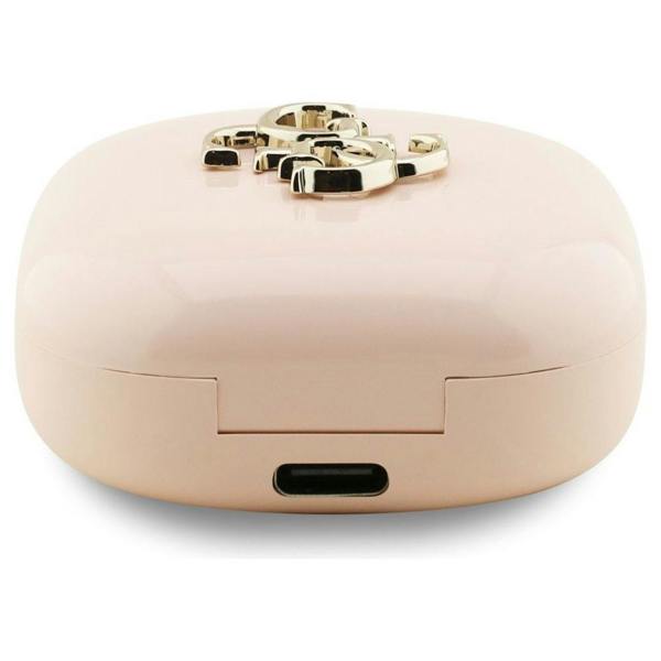 Guess 4G Metal Logo TWS Wireless Earphones Pink - GUTWSJ7HE4GP