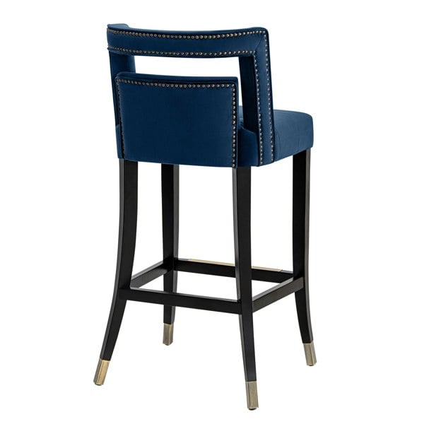 Furniture Edit Hart Navy Velvet Counter Bar Stool