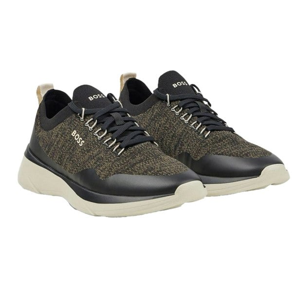 Boss Mens Dean Logo Trainers - Green