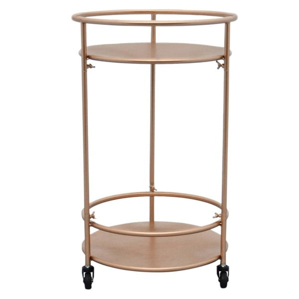 Monstershop Rose Gold Drinks Trolley Bar Cart - Small