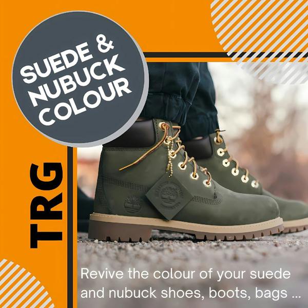 TRG Suede and Nubuck Colour Restorer with Sponge Applcator for Shoes 75ml