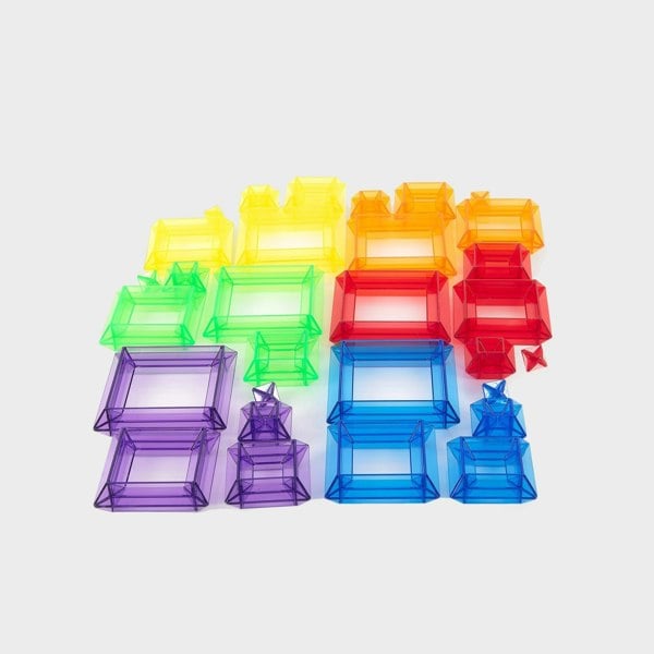 tickit Translucent Colour Pyramid Builder - Pack of 30