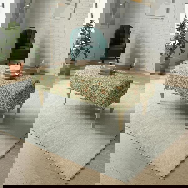 ISTOOLS Classic British Style Stitched Lid Ottoman – Multi-Functional Footstool & Coffee Table