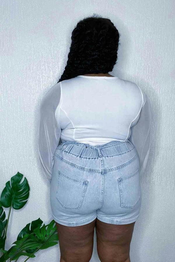 Urban Bliss Curve Liv Paperbag Short Bleach