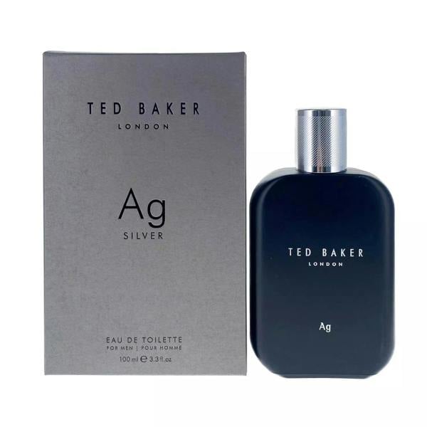 Ted Baker Ag Silver For Men 100ml Eau De Toilette EDT Spray For Him
