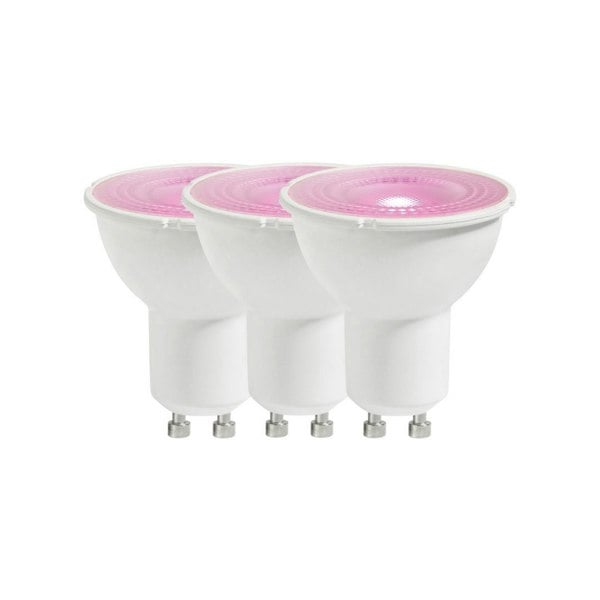 Nordlux Smart GU10 | 3-pack | PAR16 Colour | 2200-6500 Kelvin | 380 Lumen | Light Bulb | Clear
