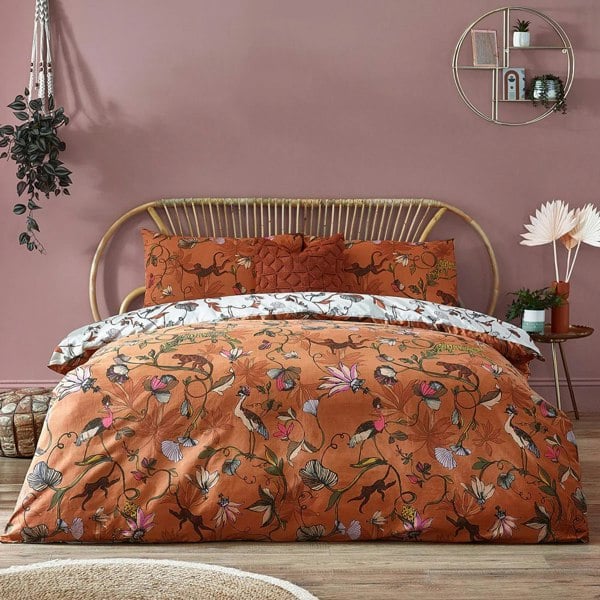 Furn Wildlings Tropical Duvet Cover Set - Warm Sienna