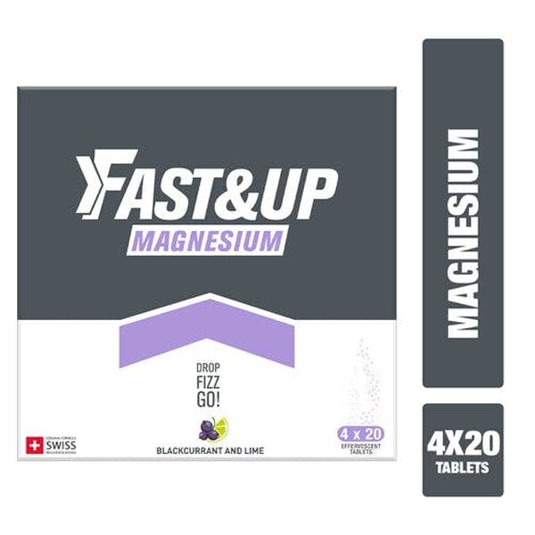 Magnesium 300mg  – Magnesium Supplement  For Muscle Health | Blackcurrant & Lime, Pack of 4