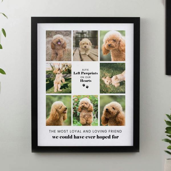 Personalised Pet Multi Photo Print - product in use