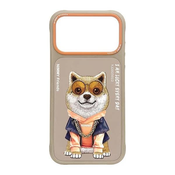 Nimmy Friends Nimmy Glasses Cool Dog Case with MagSafe for iPhone 17 Pro Max 6.9" Brown Orange - N-YJ-IP17-PRO-MAX-012-A