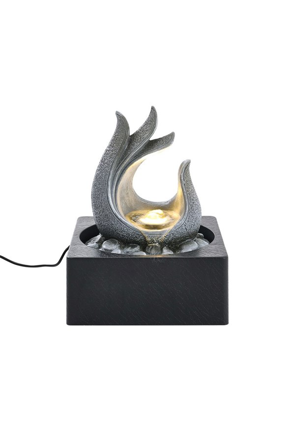 Living and Home Tabletop Resin Water Fountain with LED Light