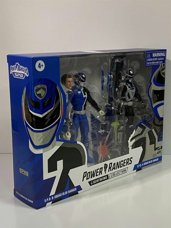 power rangers s.p.d a and b squad blue ranger lightning collection hasbro f1171