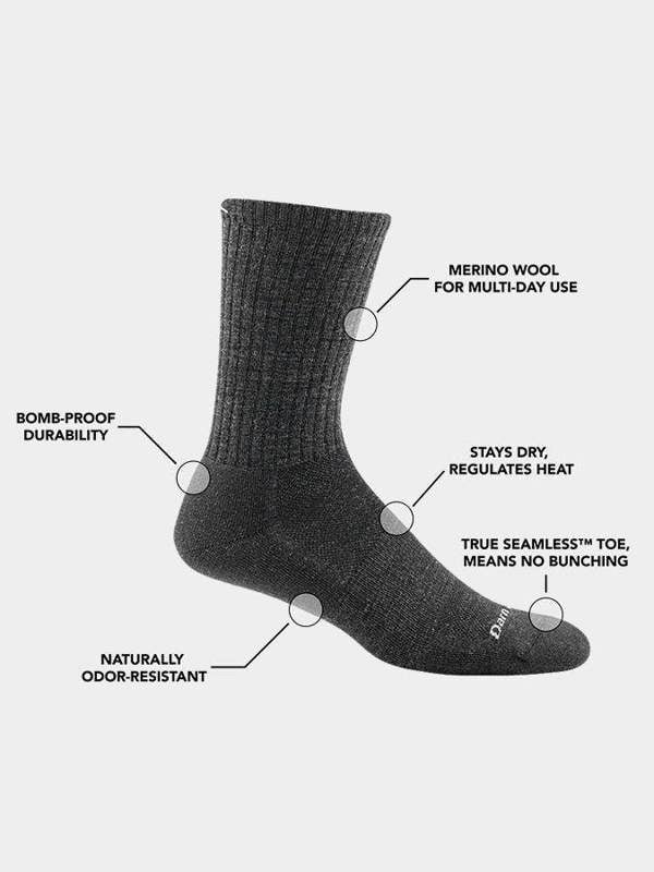 Darn Tough 1657 Men's The Standard Crew Cushioned Lightweight Socks