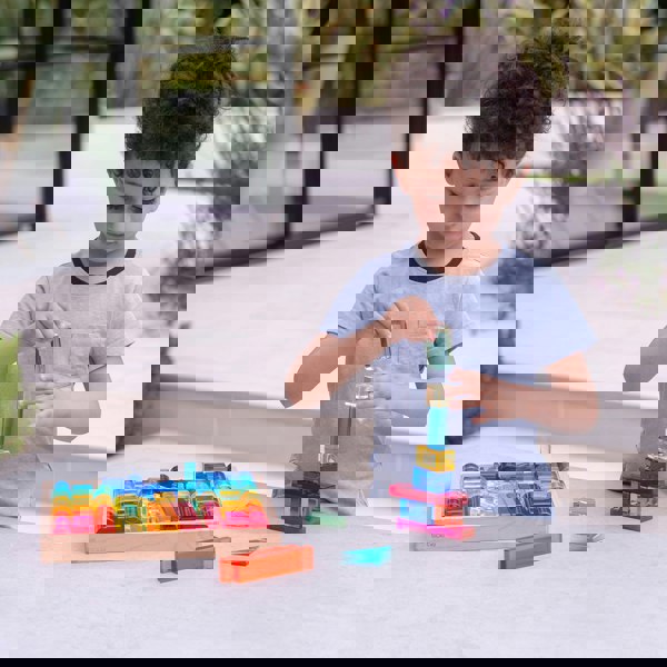 tickit Gem Building Shapes Mirror Tray