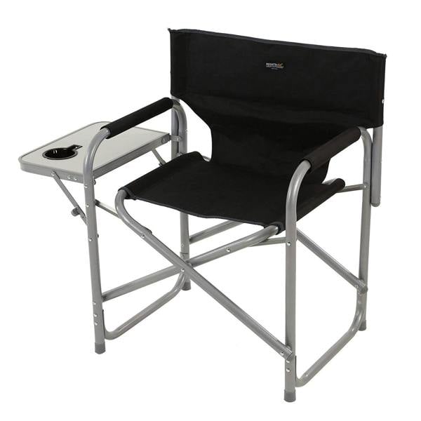 Regatta Directors Folding Camping Chair - Black/Seal Grey