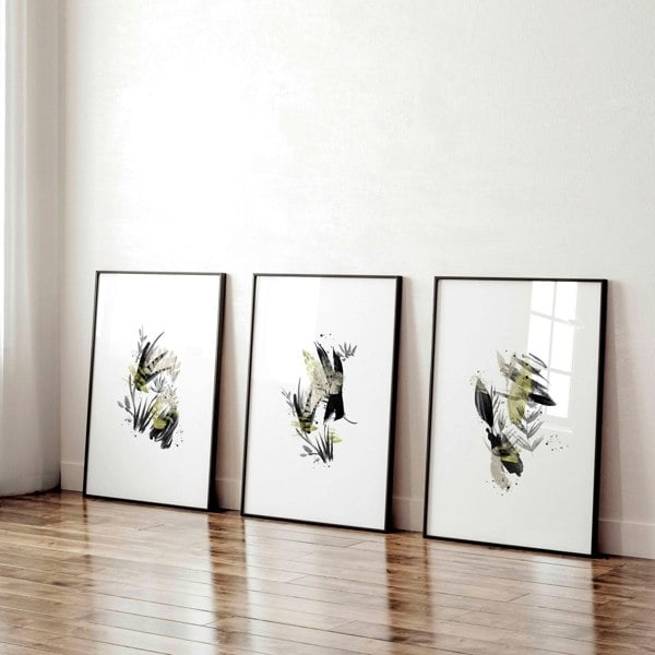 Wall pictures for office | set of 3 wall art prints