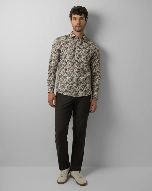 Steel & Jelly Limited Edition Stone Abstract Slim Fit Shirt