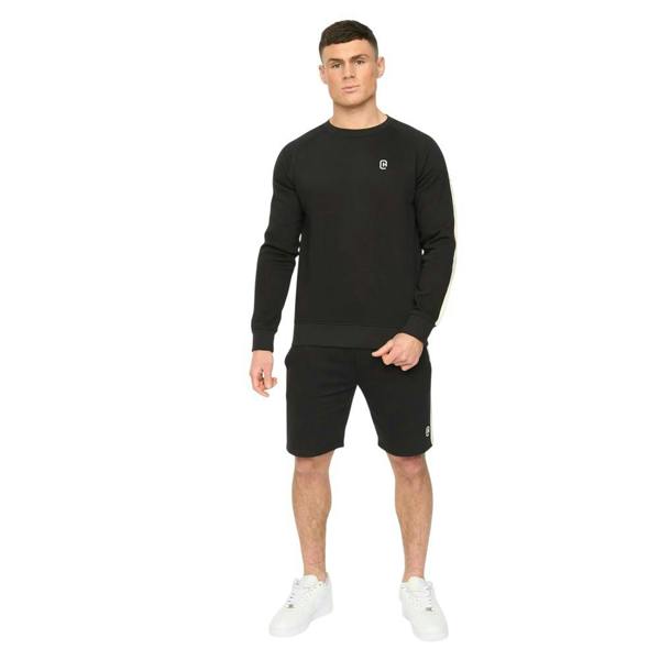 Crosshatch Mens Cresswill Sweatshirt - Black - 