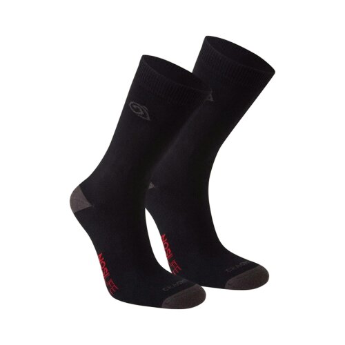 Craghoppers Unisex Adult Insect Repellent Socks (Pack of 2) - Black/Dark Lead - 9 UK-12 UK - Black/Dark Lead