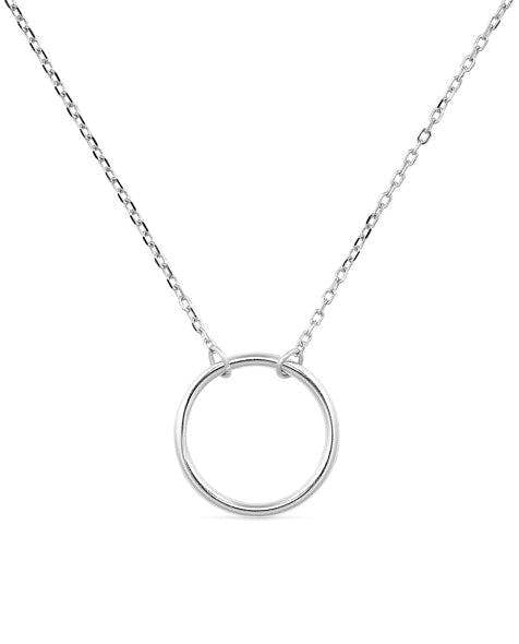 Sterling Silver Circle Necklace - Necklaces - Elk & Bloom