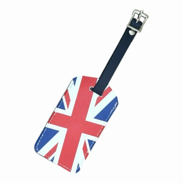 Zatchels Leather Luggage Tag - Union Jack
