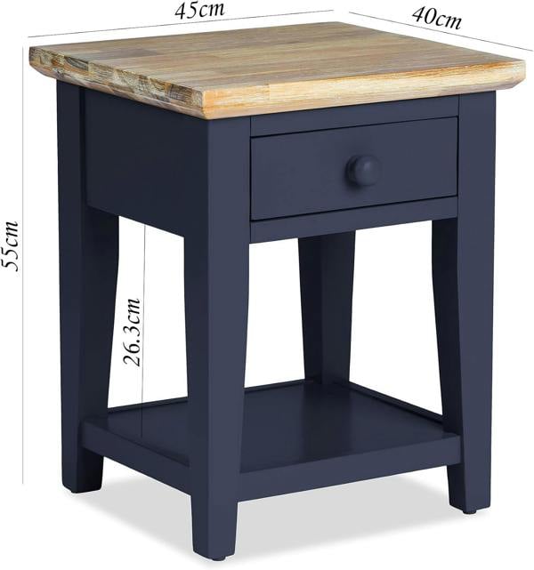 Statement Furniture Florence 1 Drawer Lamp Side Table, Assembled Sofa Table