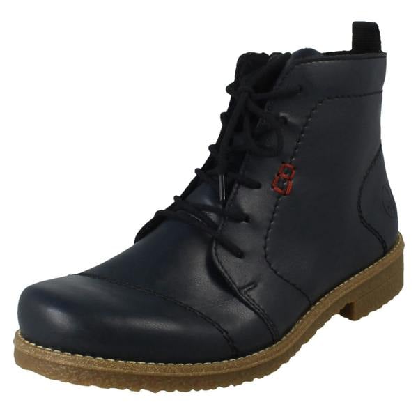 Rieker Ladies Fleece Lined Zip Fastening Ankle Boots 73500