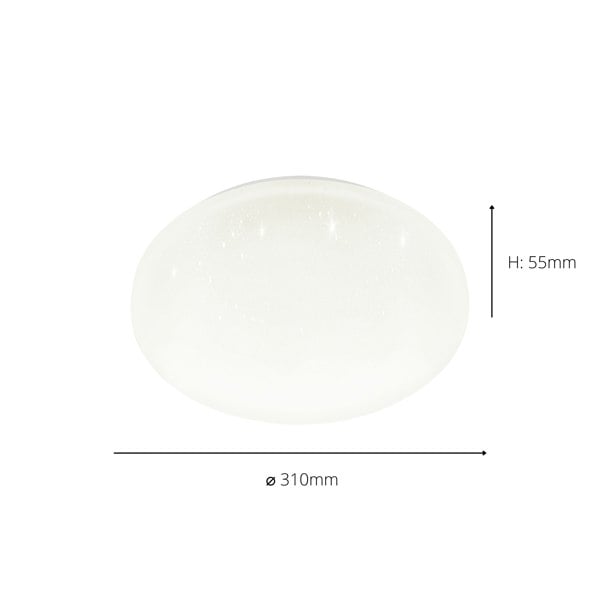 EGLO Frania-S White Plastic Ceiling Light