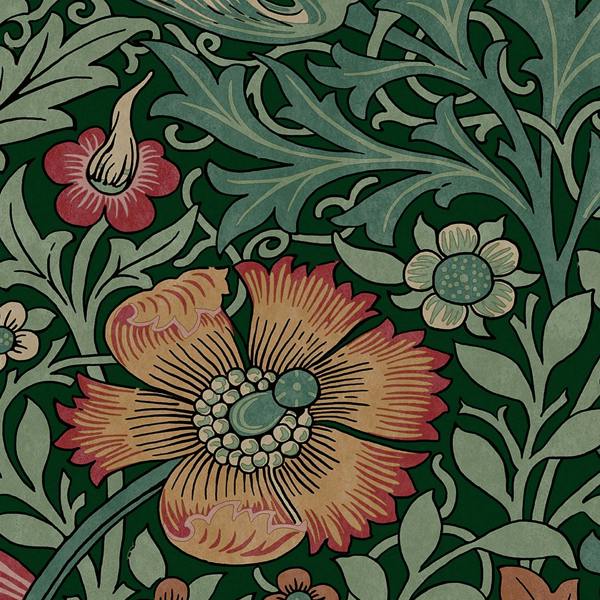 William Morris at Home Compton Privet Green Wallpaper