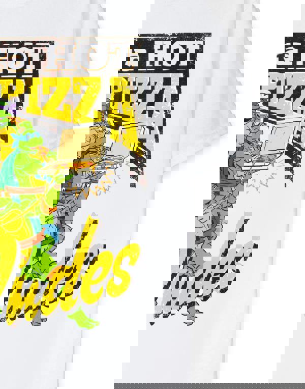 Teenage Mutant Ninja Turtles Mens White Pizza Dudes Short Sleeved T-Shirt