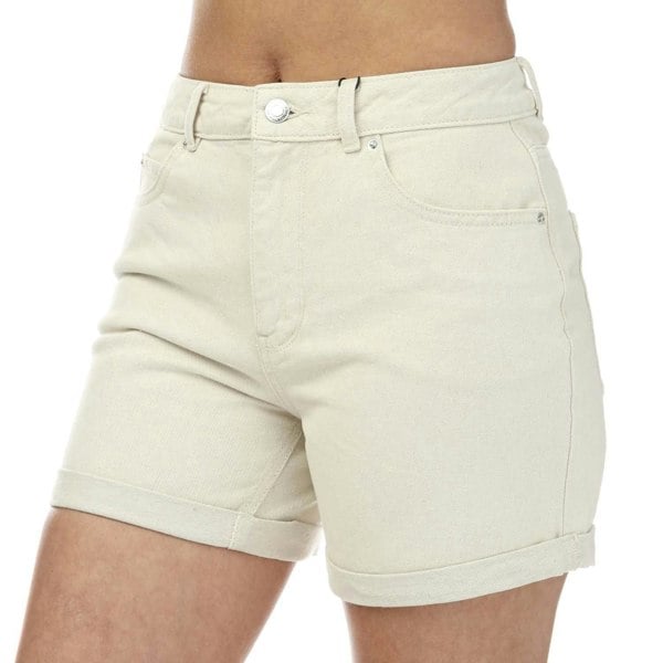 Vero Moda Womens/Ladies Zuri Denim High Rise Loose Shorts - Ecru