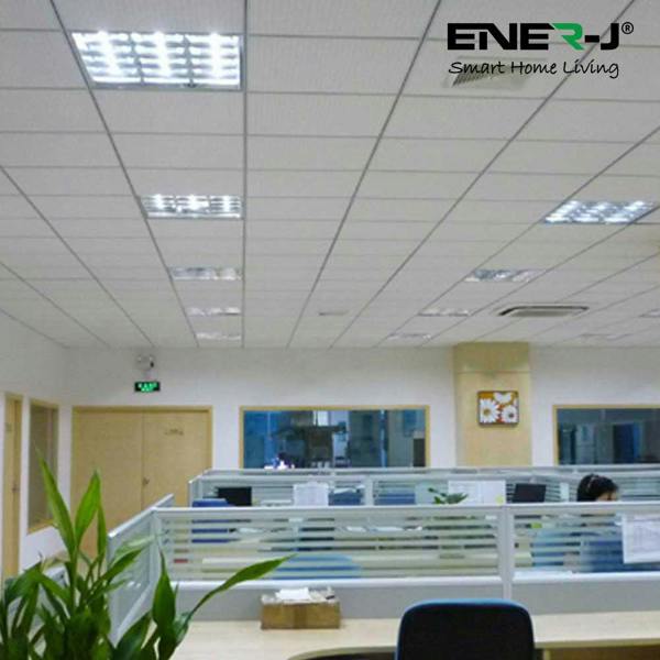 Ener-J 5-Pack 4ft (120cm) T8 LED Nano Plastic Tubes, 18W, CCT Switchable (3000K/4000K/6000K), Shatterproof