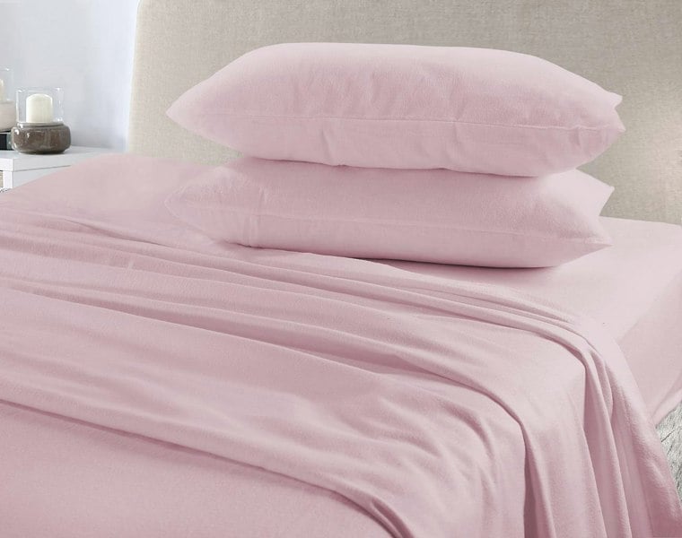 HomeSpace Direct Flannelette Brushed Cotton Sheet Set