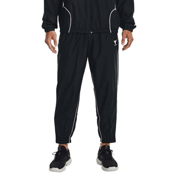 Under Armour Mens Project Rock Woven Jogging Bottoms - Black