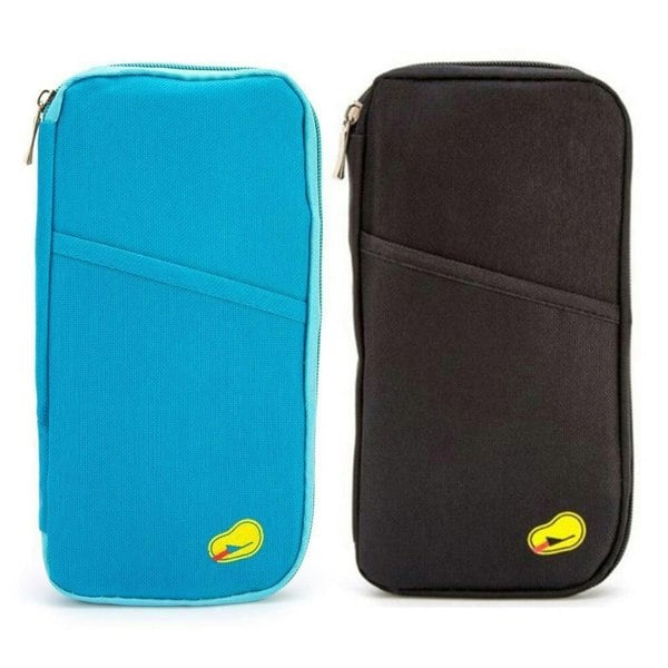 Aquarius Travel Document and Passport Holders With a Zip-Up Design
