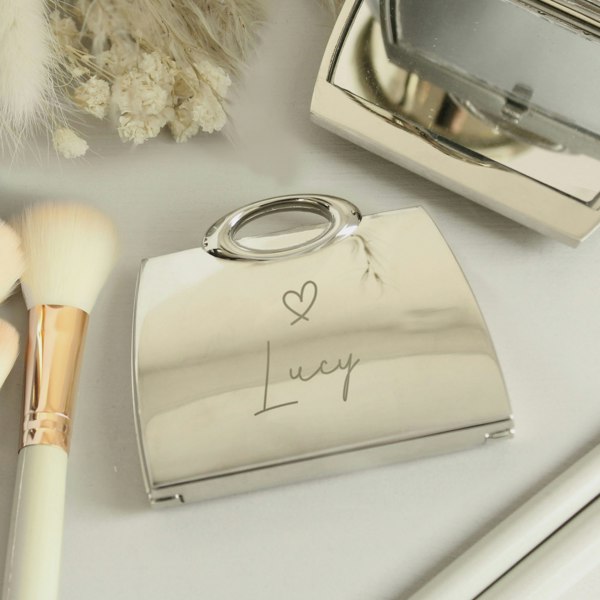 Personalised Memento Company Personalised Name Handbag Compact Mirror