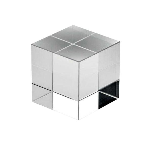 MidOcean Kubeward Glass Cube Ornament - Transparent - 